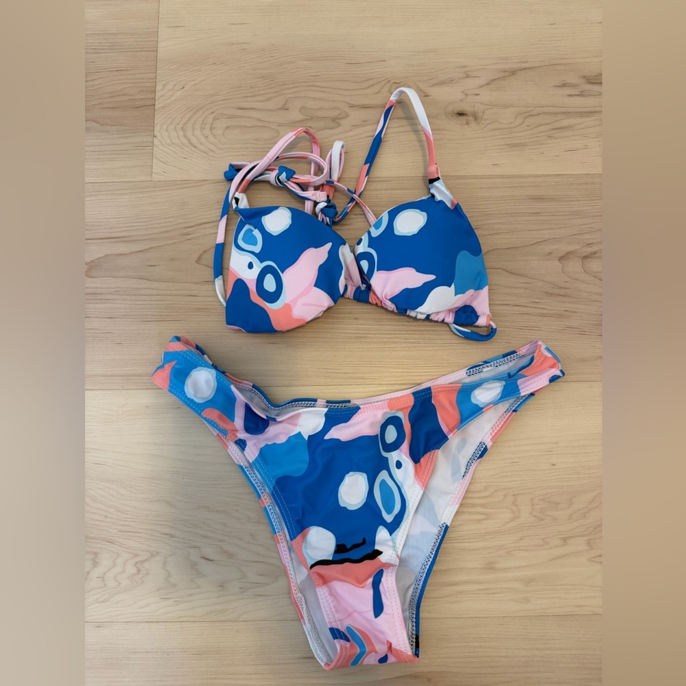 NEW Colorful Abstract Bikini Set